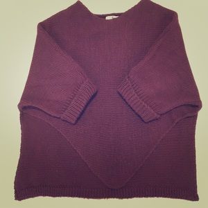 Oversized cozy poncho